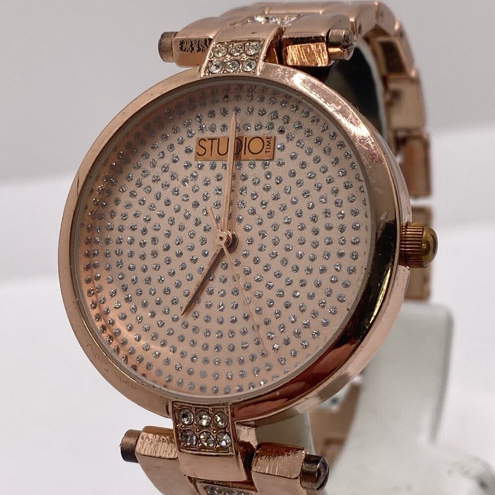 Studio Time Rose Gold Watch New Battery